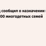 Минтруд сообщил о назначении пособия еще 74 000 многодетных семей