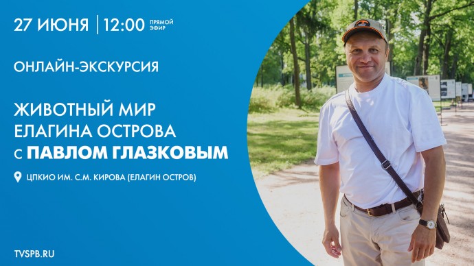 Смотрите прямо сейчас онлайн-трансляцию экскурсии с Павлом Глазковым