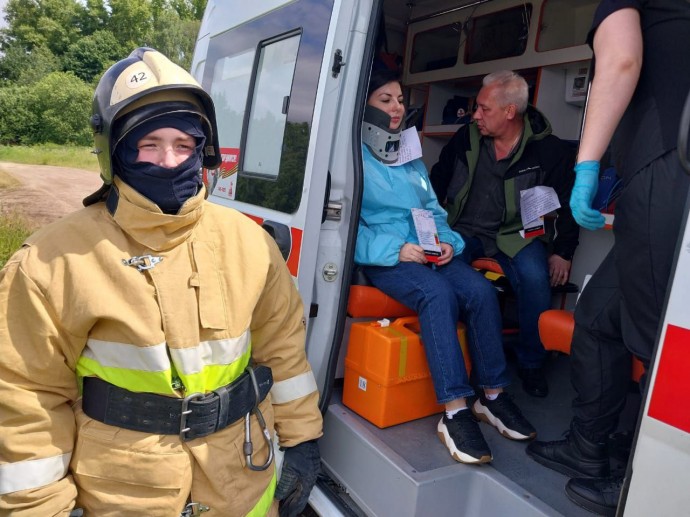 В Заокском районе прошли масштабные учения экстренных служб Тульской области
