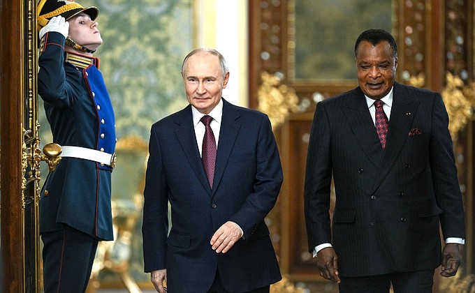 Беседа с Президентом Республики Конго Дени Сассу-Нгессо