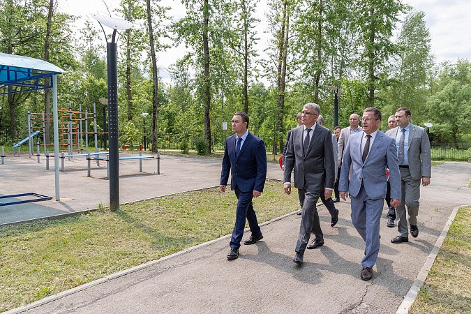 Комсомольский парк Арсеньевского района становится центром притяжения для жителей