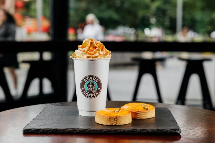 Тыквенные Латте и Тарталетка в Stars Coffee