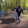 В парке имени Гагарина началась подготовка к строительству спортплощадки
