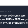 Транспортная субсидия для экспортеров ННЭ в 2026 году не превысит 11% от стоимости товара