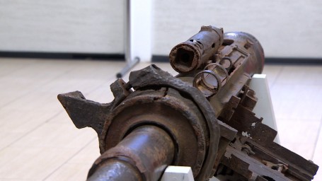 Центральный Военно-морской музей получил пушку самолета Ил-2, поднятую из Финского залива