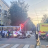 В центре Кирова мотоциклист попал в ДТП