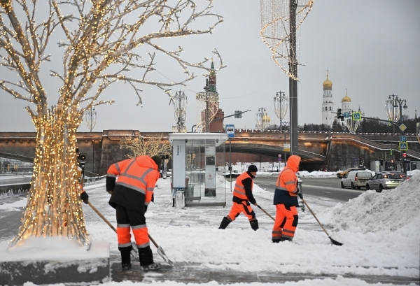 Коммунальные службы Москвы собрали почти 1 млн кубометров снега