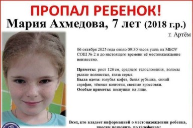 Первоклассница бесследно исчезла по пути из школы в российском городе