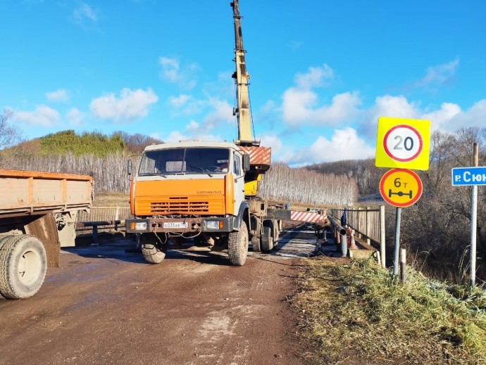 В Башкирии начался ремонт моста через реку Сюнь В Башкирии начался ремонт моста через реку Сюнь