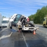 Цепная авария произошла на трассе под Новосибирском из-за бензовоза
