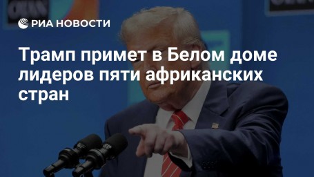 Трамп примет в Белом доме лидеров пяти африканских стран