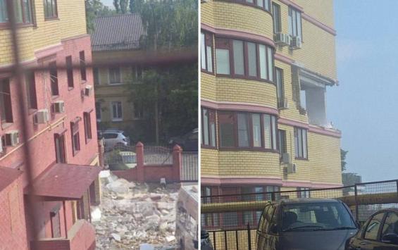 В центре Курска в жилом доме произошёл взрыв бытового газа
