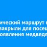 Туристический маршрут на КБЖД закрыли для посещения из-за появления медведя
