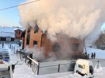 Спасатели потушили пожар в Хопилово