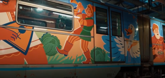 В Московском метро запустили посвященный Новгородской области тематический поезд