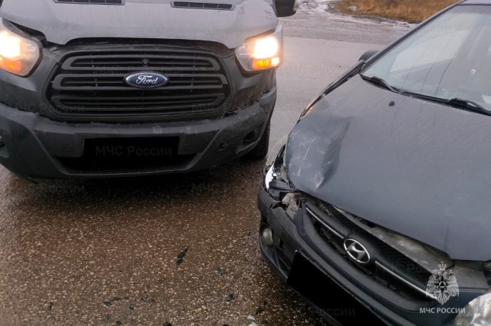 На окраине Калуги в ДТП пострадал водитель иномарки