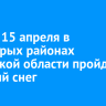 Ночью 15 апреля в некоторых районах Иркутской области пройдет сильный снег