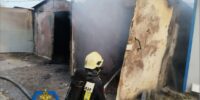 В Астрахани при пожаре пострадала пожилая женщина