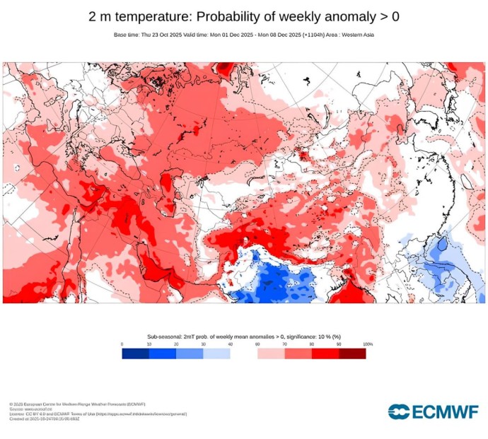 Начало декабря в Кирове может быть теплым