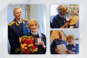 Заместитель Председателя СК России А.В. Клаус поздравил с днем рождения почетную участницу Всероссийской акции «Дни белых журавлей» Полину Дмитриевну Громову