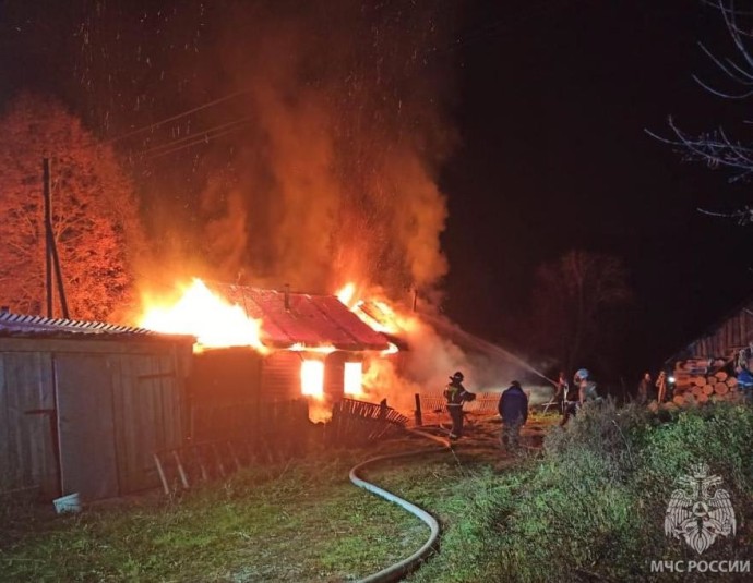 За сутки в Кировской области произошло девять пожаров