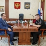 Артём Здунов встретился с уроженцем Саранска, командиром фрегата «Адмирал Григорович»