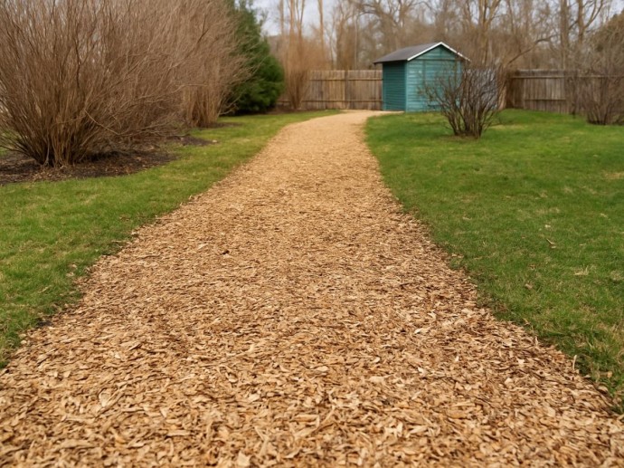 Древесная щепа предотвращает грязь на дорожках — агроном Николай Середа Древесная щепа предотвращает грязь на дорожках — агроном Николай Середа