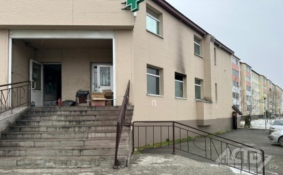 Пожар полыхал ночью в торговом центре в Южно-Сахалинске