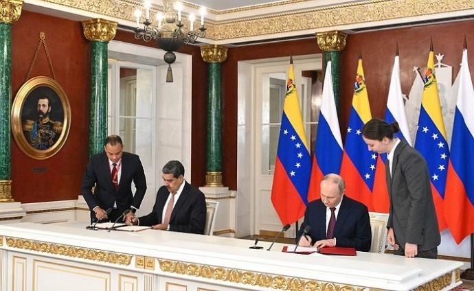 Путин и Мадуро подписали договор о стратегическом партнёрстве и сотрудничестве между РФ и Венесуэлой