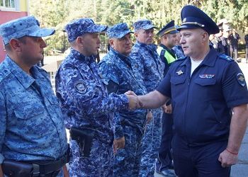 Сводный отряд амурских полицейских вернулся из командировки на Северный Кавказ