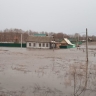 На р.Алатырь у поселка Тургенево в Мордовии уровень воды приблизился к отметке "опасное явление"