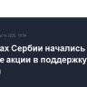 В городах Сербии начались уличные акции в поддержку властей