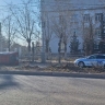 В Улан-Удэ автомобиль перевернулся и завалился на бок