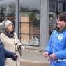 В Белгороде раздали ленты в День флага Белгородской области