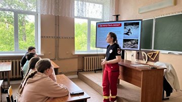РКК обучает школьников Курской области минной безопасности