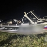 Лодка врезалась в мост под Астраханью 