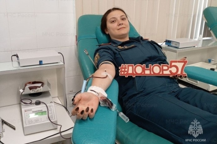 Орловские пожарные стали донорами Орловские пожарные стали донорами