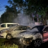 В Курске ночью сгорели автомобили «Geely» и «Renault»