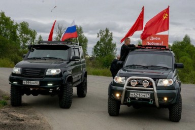 В День Победы в Духовщинском округе состоялся автопробег