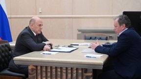 Встреча Михаила Мишустина с директором ООО «ДСТ-Урал» Евгением Горелым
