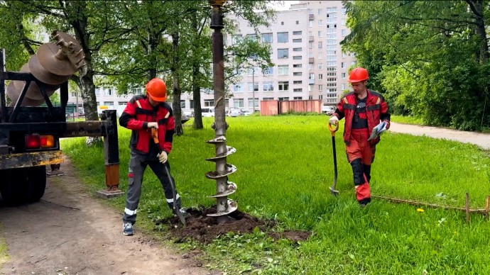 В крупных жилых кварталах Колпино появится новое освещение