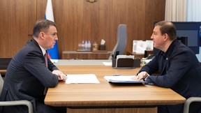 Дмитрий Патрушев и глава Республики Алтай Андрей Турчак обсудили вопросы развития агропромышленного комплекса и экологии региона