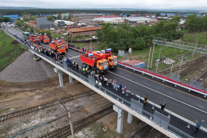 В Иркутске открыли путепровод через железную дорогу