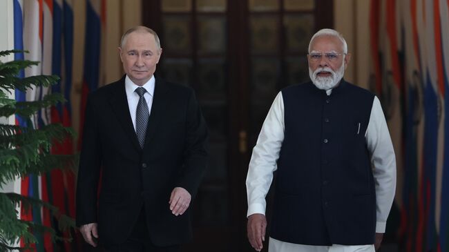 Путин и Моди приняли совместное заявление по итогам переговоров в Нью-Дели