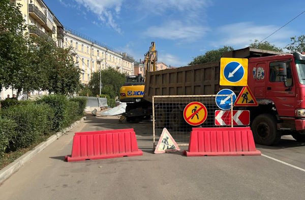 В центре Улан-Удэ временно ограничили проезд