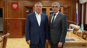 Марат Хуснуллин провёл рабочую встречу с губернатором Тульской области Дмитрием Миляевым