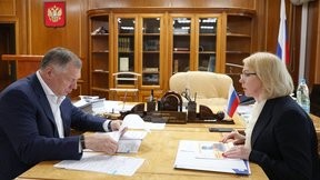 Марат Хуснуллин провёл встречу с врио губернатора Ненецкого автономного округа Ириной Гехт