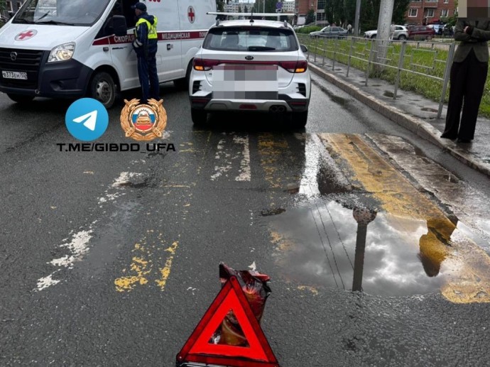 В Уфе автомобиль сбил пенсионерку