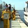 Морской крестный ход с частичкой мощей Андрея Первозванного проходит в Петербурге