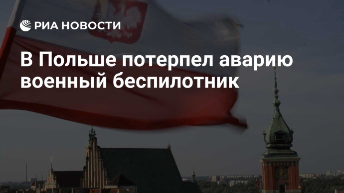 В Польше потерпел аварию военный беспилотник